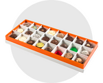 Share Chocolates Orange Colour Logo 